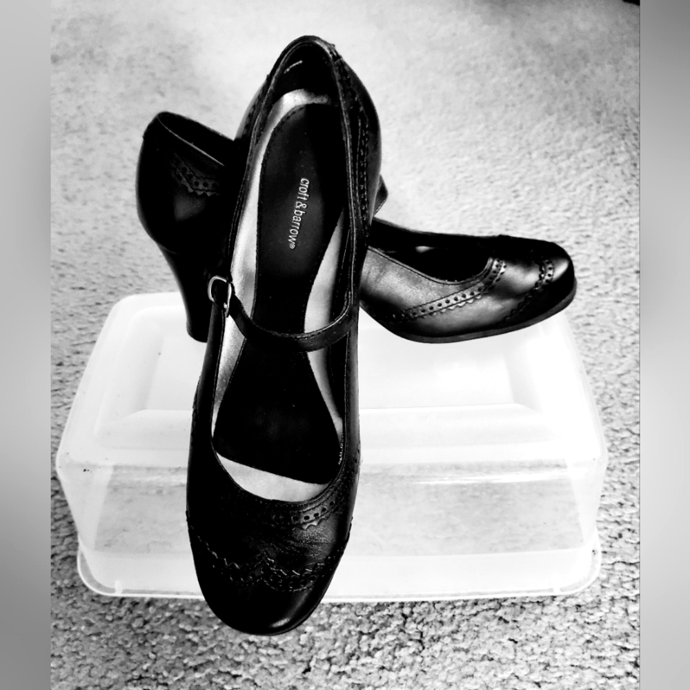 Mary jane heel Black shoes